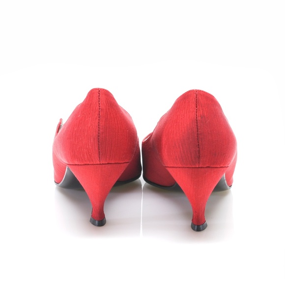 CASADEI Satin Twill Pumps Made in Italy US 6.5 - Picture 9 of 14